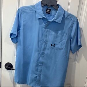 Under Armour Blue Casual Button Down Shirt